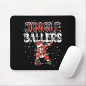 Jingle Ballers Santa Football Christmas Soccer Pla Mousepad (Mit Mouse)