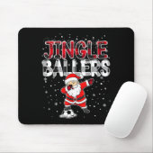 Jingle Ballers Santa Football Christmas Soccer Pla Mousepad (Mit Mouse)