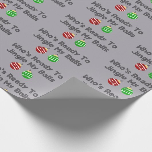 Jingle Balls Geschenkpapier (Ecke)