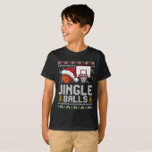 Jingle Balls Ugly Christmas Pajama Cool Sport X-Ma T-Shirt (Vorne ganz)