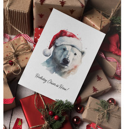 Jingle Bear Joy, custom Einladung