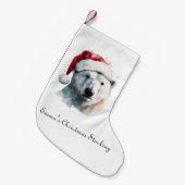 Jingle Bear Joy, custom Kleiner Weihnachtsstrumpf (Vorderansicht (hängend))