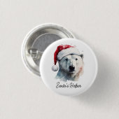 Jingle Bear Joy, individuell Button (Vorne & Hinten)
