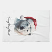 Jingle Bear Joy, individuell Geschirrtuch (Horizontal)