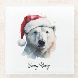 Jingle Bear Joy, individuell Glasuntersetzer