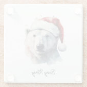 Jingle Bear Joy, individuell Glasuntersetzer (Rückseite)