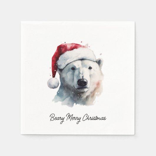 Jingle Bear Joy, individuell Serviette (Vorderseite)