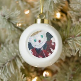 Jingle Bear Keramik Kugel-Ornament