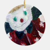 Jingle Bear Keramik Ornament (Hinten)