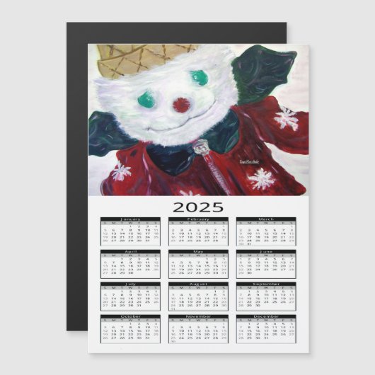 Jingle Bear Magnetkarte (Vorne/Hinten)