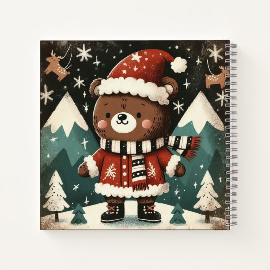 Jingle Bear - Santa's Forest Parade Notizblock (Rückseite)