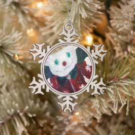 Jingle Bear Schneeflocken Zinn-Ornament