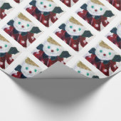 Jingle Bear Wrapping Paper Geschenkpapier (Ecke)
