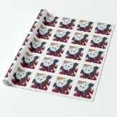 Jingle Bear Wrapping Paper Geschenkpapier (Ungerollt)