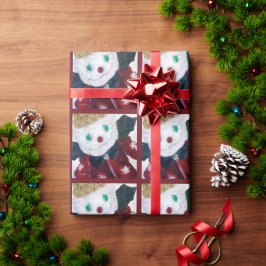 Jingle Bear Wrapping Paper Red Geschenkpapier