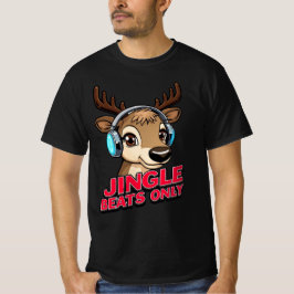 Jingle Beats Only – Musical Christmas Design T-Shirt