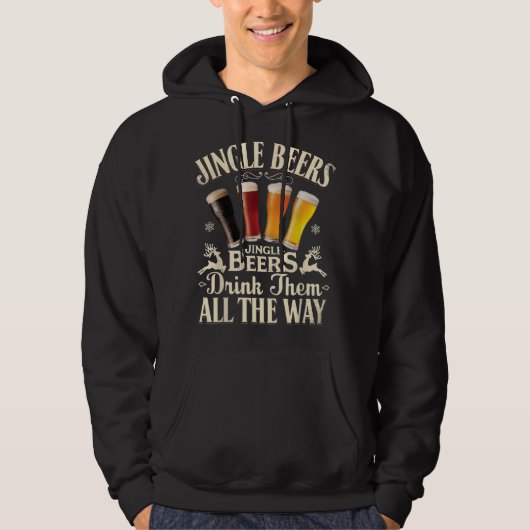 Jingle Beers Drink sie ganz einfach. Hoodie (Vorderseite)