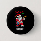 Jingle Bell And Rock Christmas Santa Rolling Playi Button (Vorderseite)