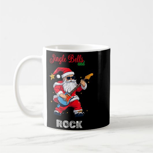 Jingle Bell And Rock Christmas Santa Rolling Playi Kaffeetasse (Links)