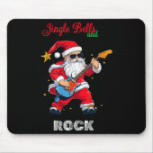 Jingle Bell And Rock Christmas Santa Rolling Playi Mousepad (Vorne)