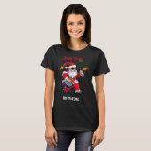 Jingle Bell And Rock Christmas Santa Rolling Playi T-Shirt (Vorne ganz)