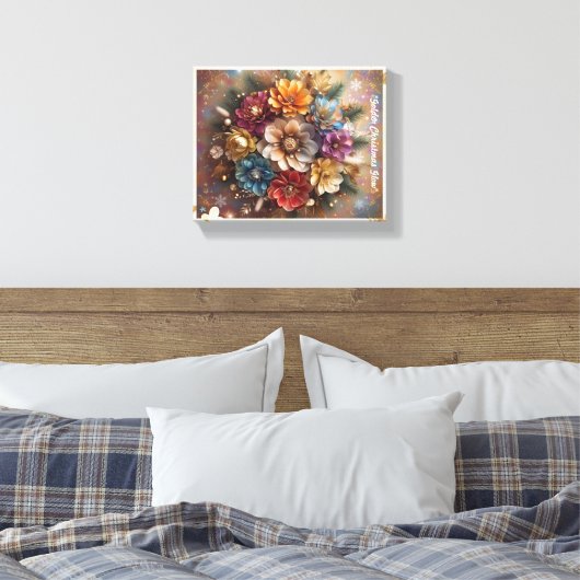 "Jingle Bell Blooms" Leinwanddruck (Insitu (Schlafzimmer))