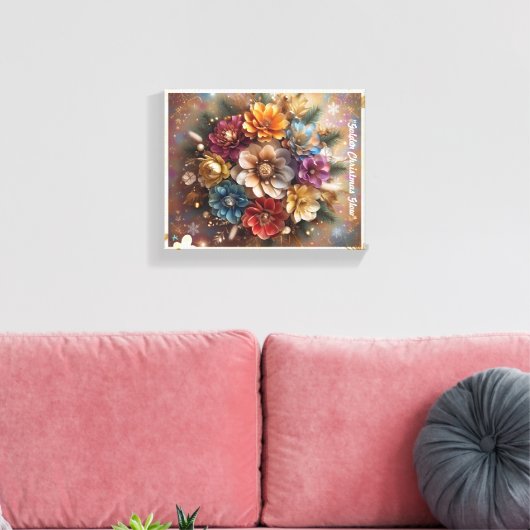 "Jingle Bell Blooms" Leinwanddruck (Insitu (Wohnzimmer))