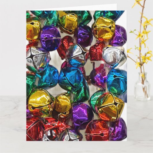 jingle bell card karte (Gelbe Blume)