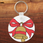 Jingle Bell Cartoon Christmas Bells Clipart Clip Schlüsselanhänger (Vorderseite)