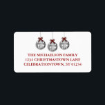Jingle Bell Christmas Address Labels Adressaufkleber<br><div class="desc">Kleine Glocke persönliche Adressetiketten für alle Ihre Ferien-Mails</div>