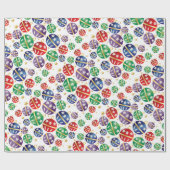 Jingle Bell Christmas Geschenkpapier (Flach)