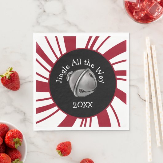 Jingle Bell Christmas Plates Serviette (Beispiel)