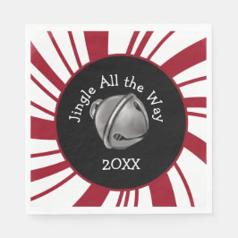 Jingle Bell Christmas Plates Serviette