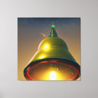 Jingle Bell Christmas UFO Leinwanddruck