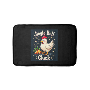 Jingle Bell Cluck Chicken Badematte