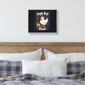 Jingle Bell Cluck Chicken Leinwanddruck (Insitu (Schlafzimmer))