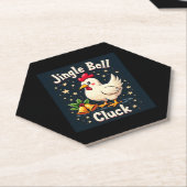 Jingle Bell Cluck Chicken Untersetzer (angewinkelt)