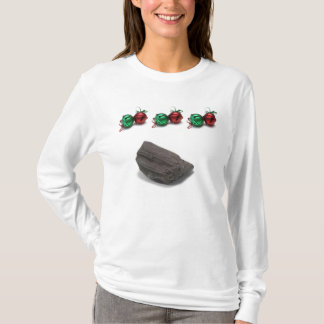 Jingle Bell-Felsen-Weihnachtsstrickjacke T-Shirt