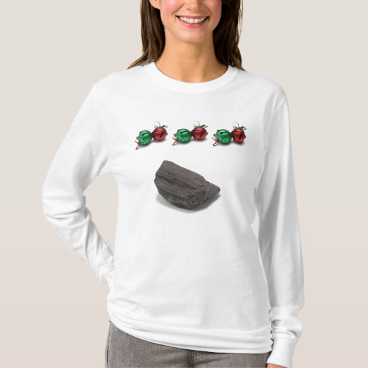 Jingle Bell-Felsen-Weihnachtsstrickjacke T-Shirt (Vorderseite)