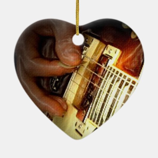 Jingle Bell-Felsen-Weihnachtsverzierung Keramik Ornament (Hinten)