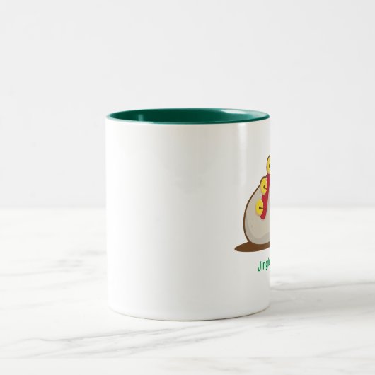 Jingle Bell-Felsen Zweifarbige Tasse (Mittel)