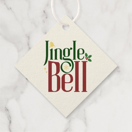 Jingle Bell Geschenkanhänger (Rückseite)