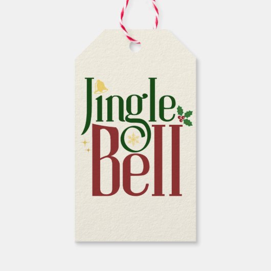 Jingle Bell Geschenkanhänger (Rückseite)