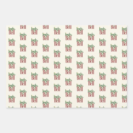 Jingle Bell Geschenkpapier Set (Vorderseite 3)