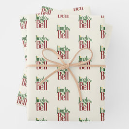 Jingle Bell Geschenkpapier Set