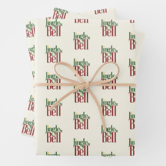 Jingle Bell Geschenkpapier Set