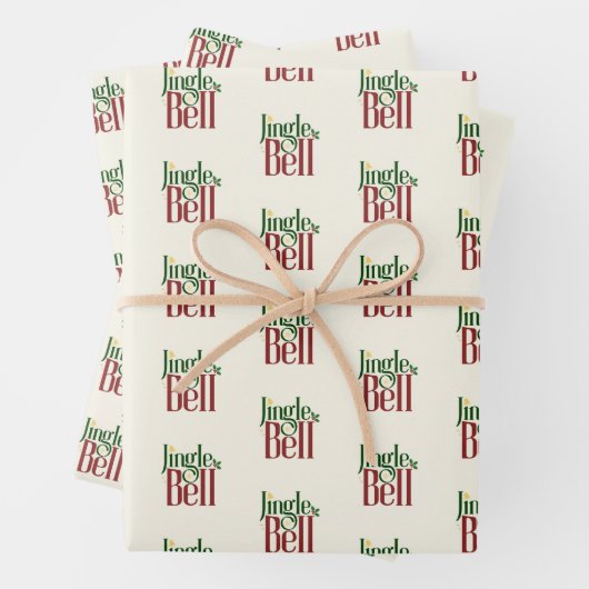 Jingle Bell Geschenkpapier Set (Beispiel)