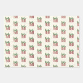 Jingle Bell Geschenkpapier Set (Vorderseite)