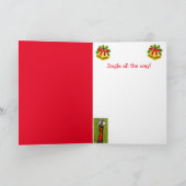 Jingle Bell Goose Christmas Feiertagskarte (Innenseite)