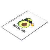 Jingle Bell Guac Funny Avocado Pun Notizblock (Linke Seite)